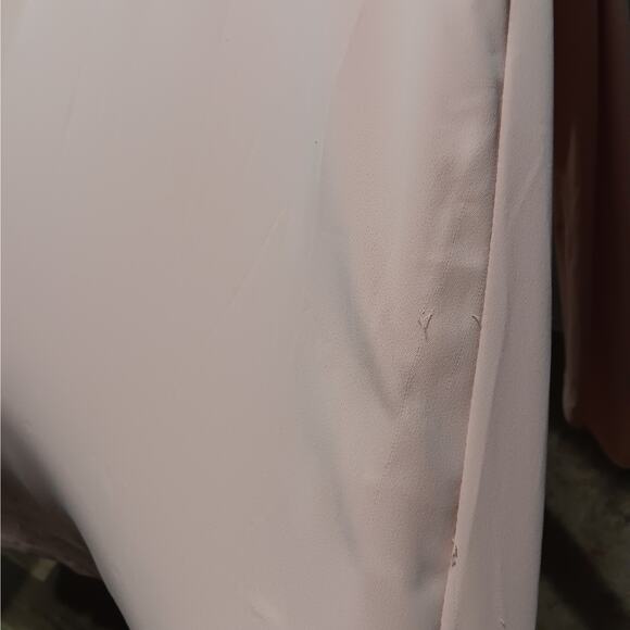 Lauren Ralph Lauren Womens size 8 Pale Pink Dress Long Length Blouson Belted - Picture 16 of 16